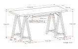 Sawhorse - Desk - Farmhouse Grey